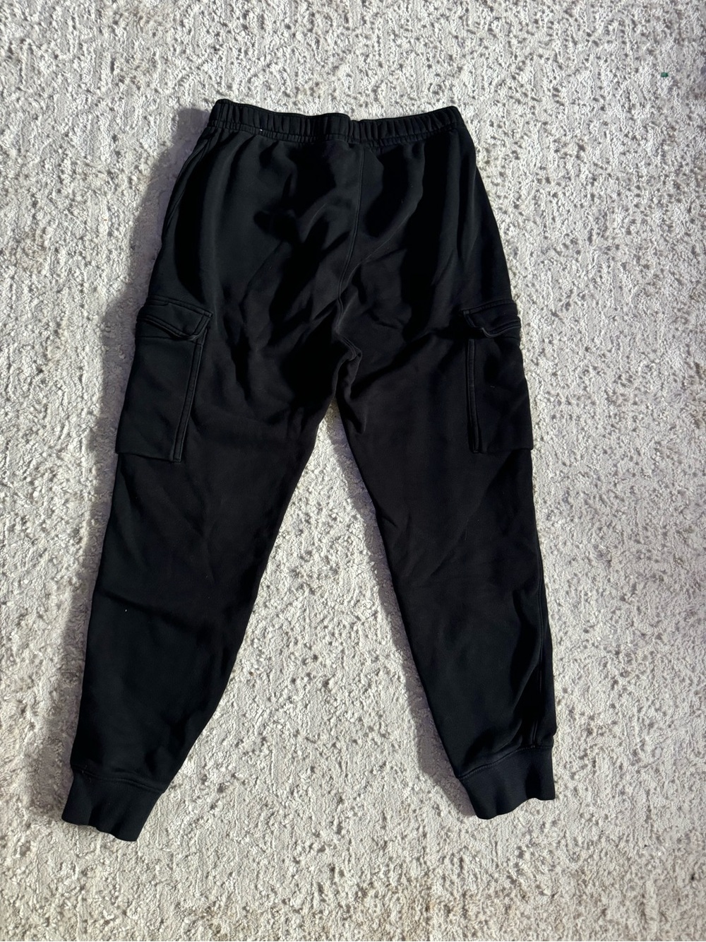 Nike womens small Black Cargo Sweatpants with White Swoosh - Picture 5 of 5